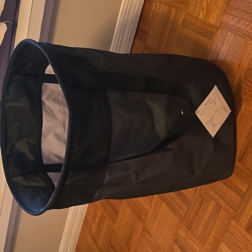 Thirty-One Stand Tall Bin - Black Twill Stripe